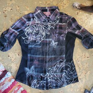 Roar Women's Buttondown Top -S